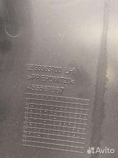 Обшивка стойки Опель Мерива