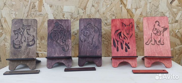 Подставка для телефона из дерева