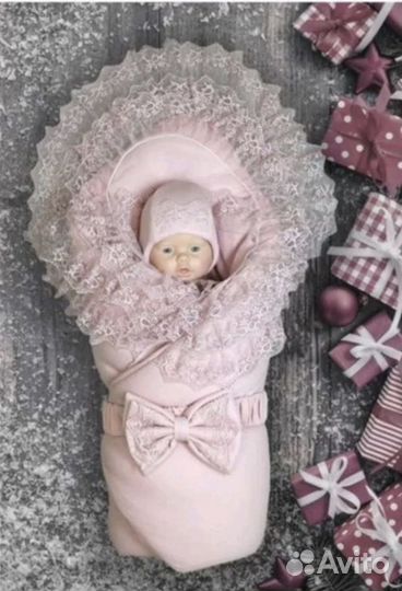 Конверт на выписку для девочки осень, весна