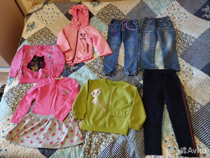 Пакет вещей для девочки 4-5 лет