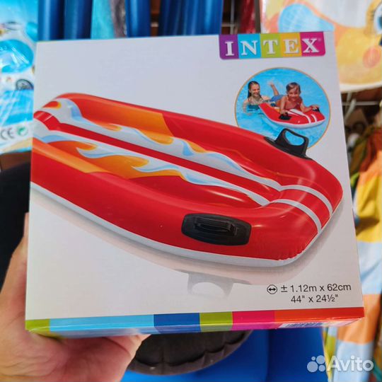 Надувная лодка матрас intex