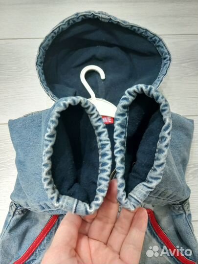 Куртка джинсовая на флисе детская
