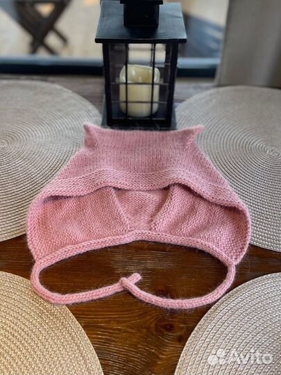 Чепчик вязаный женский, шапка