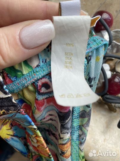 Комбинезон шелковый разноцветный M новый
