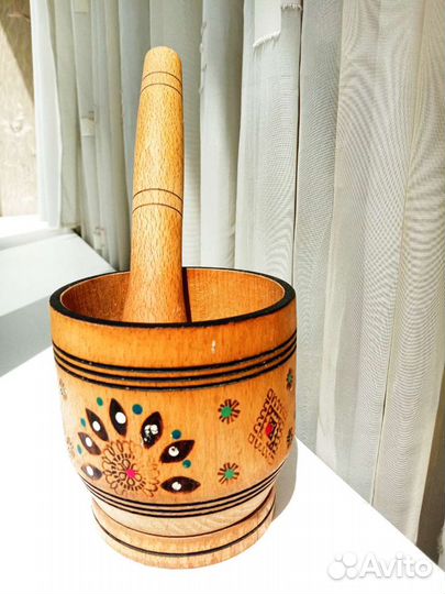 Ступа с толкушкой деревянные Вологда средняя