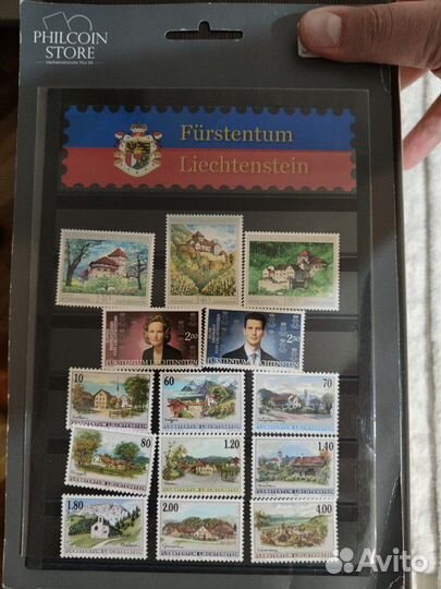 Редкий официальный набор марок Лихтенштейна
