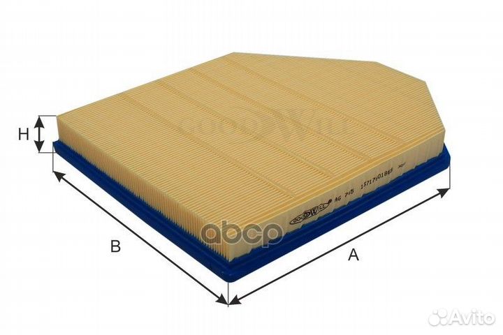 Фильтр воздушный ELP9495;LA-2081;SO-1417;A32004;LX