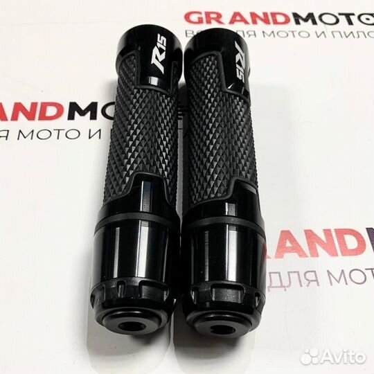 Мото ручки, грипсы R15 22мм черные