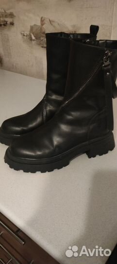 Полусапоги женские зимние 39 кожа