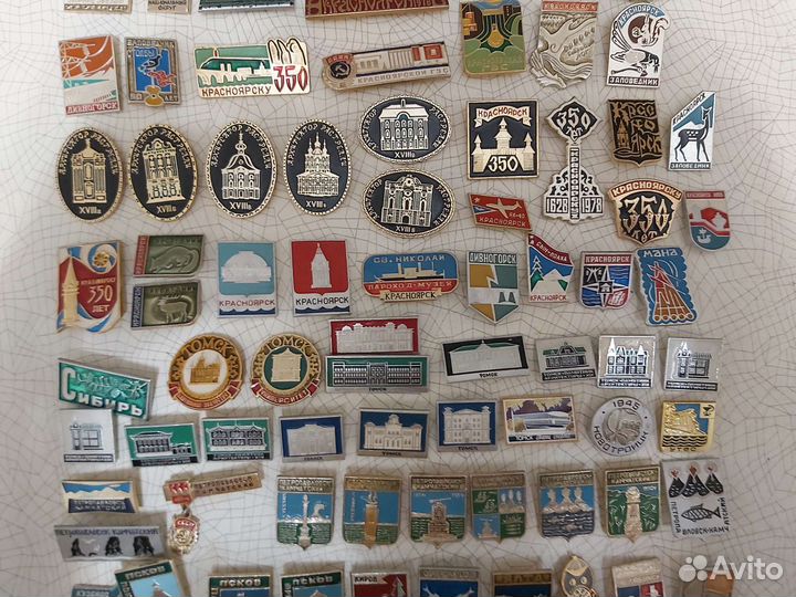 Значки ссср. Города