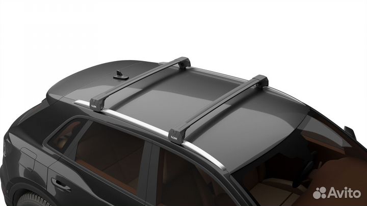 Багажник на крышу Geely Atlas 2017- LUX scout-2 Bl