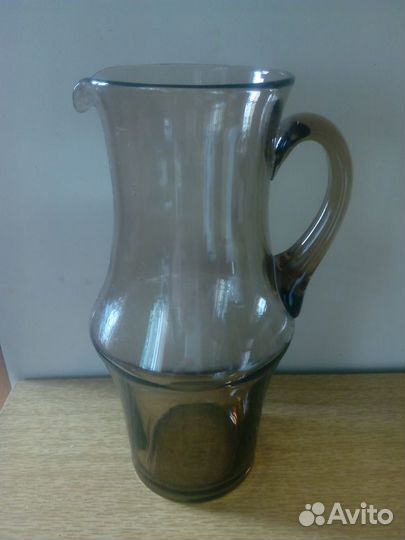 Кувшин из цветного стекла СССР