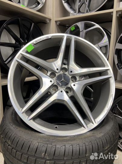 Mercedes Benz r18 5*112 матовый графит стиль 221