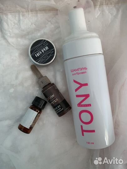 Хна для бровей, шампунь для бровей