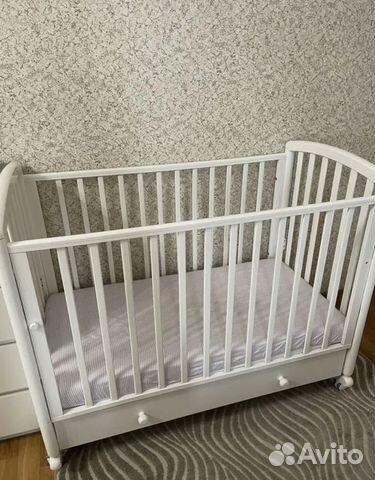 Детская кровать для новорожденных с комодом купить в Санкт-Петербурге ...
