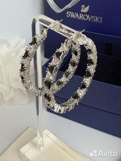 Swarovski серьги кольца Ortyx