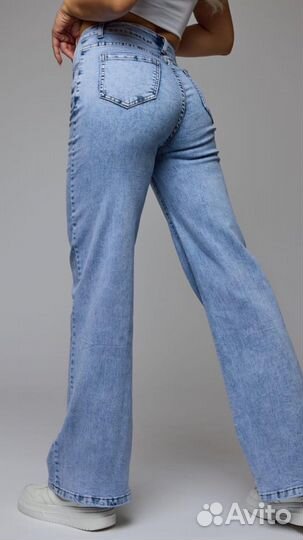 Широкие джинсы палаццо