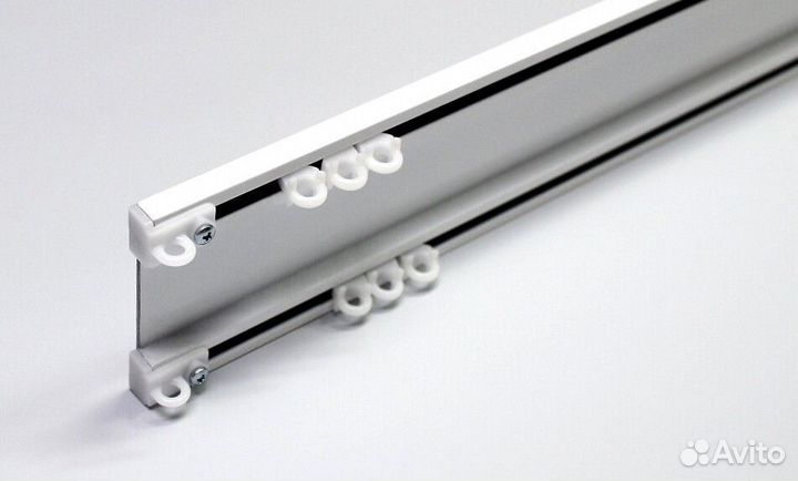 Двурядные и трехрядные профильные карнизы для штор