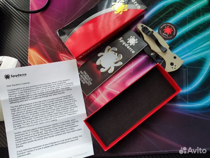 Нож складной Spyderco Yojimbo 2 Tan cpm20CV