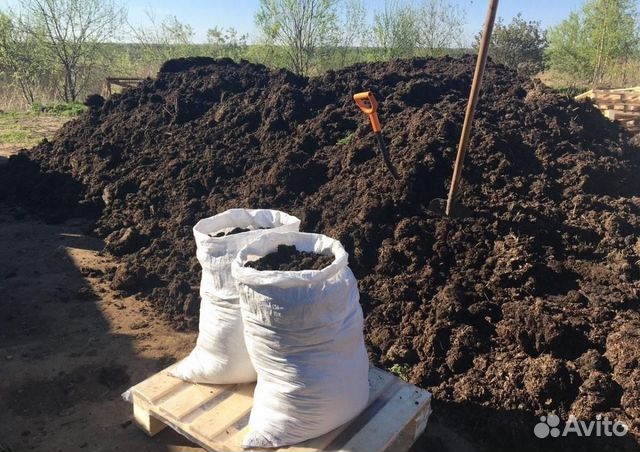 Навоз перегной в мешках