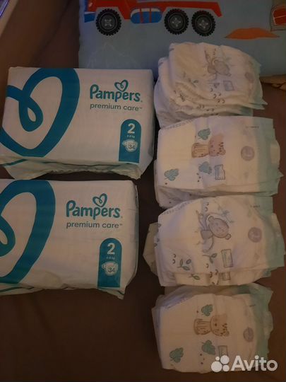 Подгузники 2 Pampers