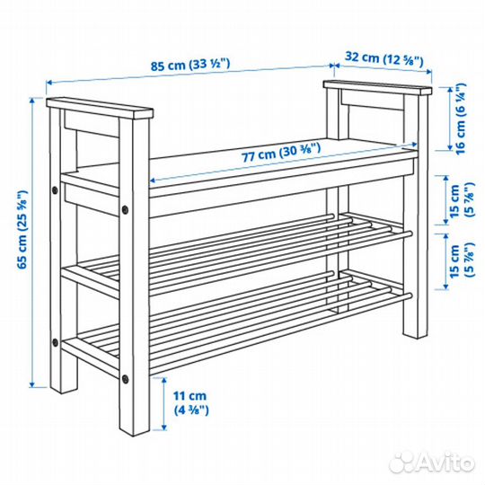 Скамья для обуви хемнэс - hemnes IKEA