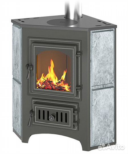 Печь-Камин везувий пк-01 (220) угловой талькохлори