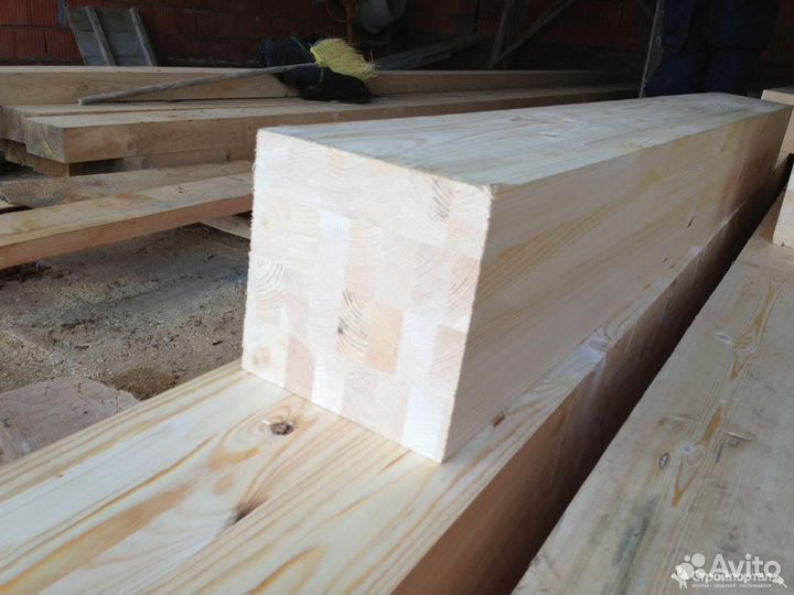 Брус клееный