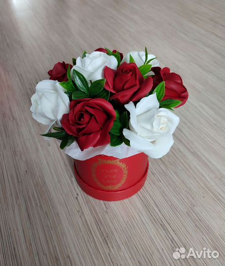 Букет из мыльных роз