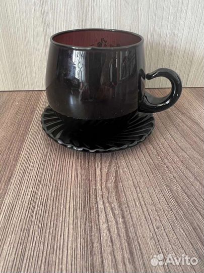 Чайная пара с блюдцем