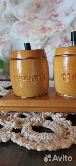 Набор для специй винтаж СССР дерево