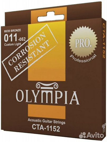 Струны olympia CTA1152 Coated 80/20 Bronze wound 1