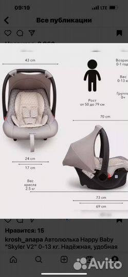 Люлька переноска для новорожденных