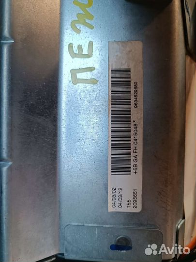 Подушка безопасности пассажира пежо 307