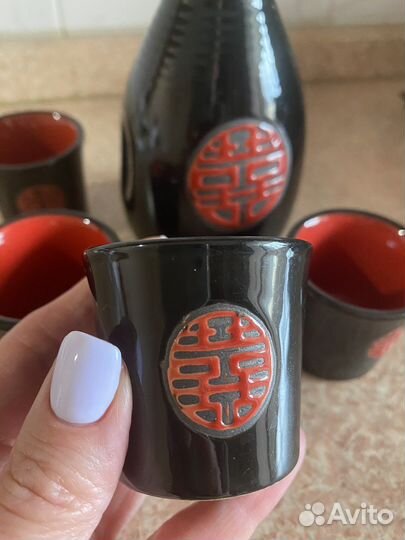 Японский керамический набор для сакэ