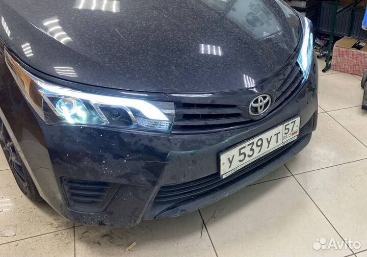 Toyota Corolla 2012-2016 фары стиль Mercedes H8QX2