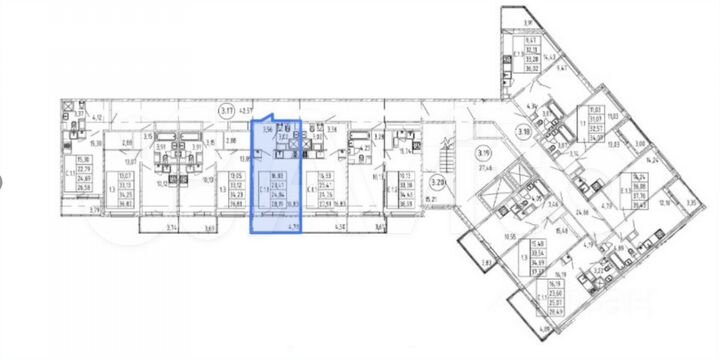 Квартира-студия, 28,2 м², 8/12 эт.