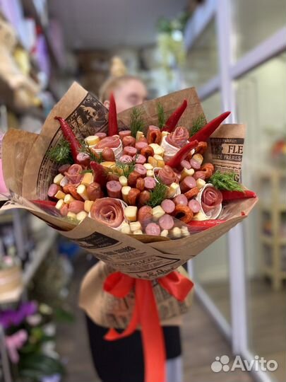 Мужской букет из закусок