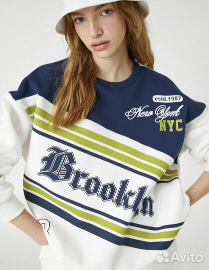 Свитшот oversize koton brooklyn