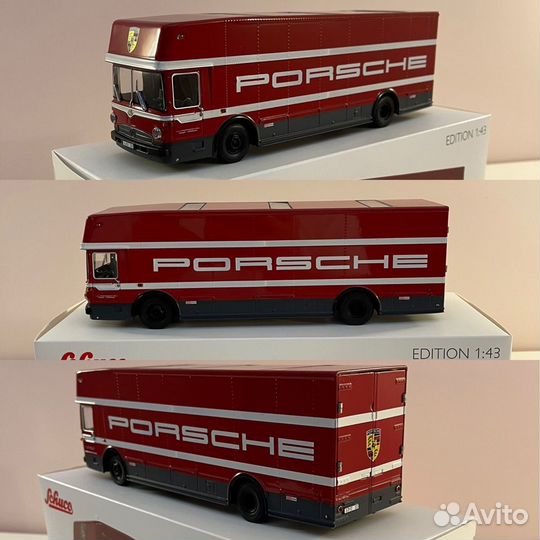Mercedes-Benz O 317 Renntransporter Porsche 1:43
