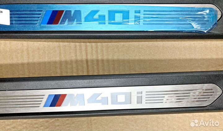 Накладка порога M40i BMW G01 X3 G02 X4 бмв Х3 Х4