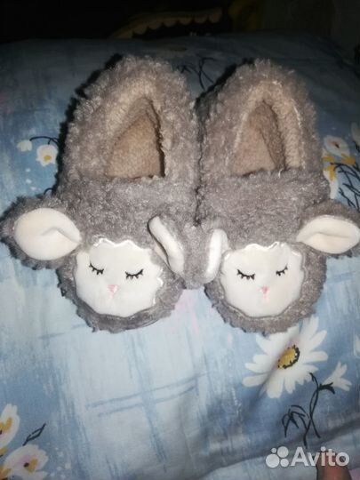 Тапочки меховые новые детские