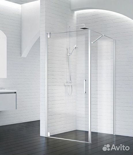 Душевой уголок BelBagno marmi-AH-1-60/100-C-Cr