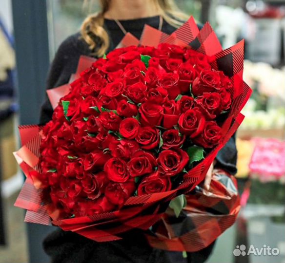 Розы. Доставка эффектных букетов из 101/50/25