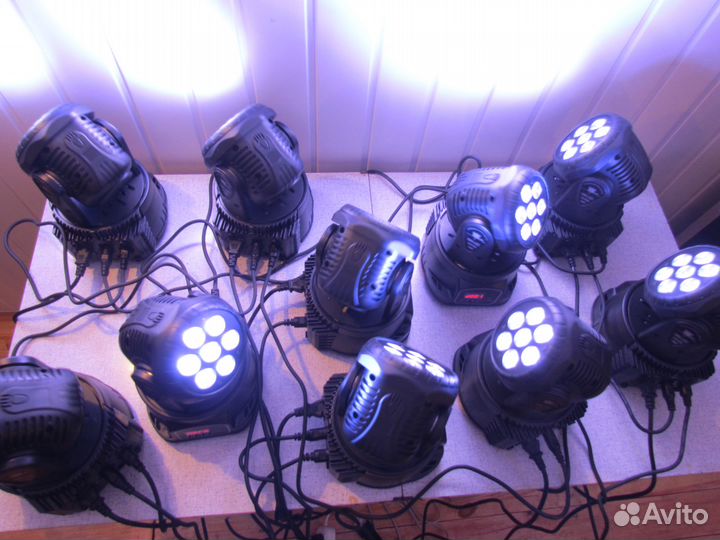 Вращающиеся светодиодные головы Wash 7*12w новые