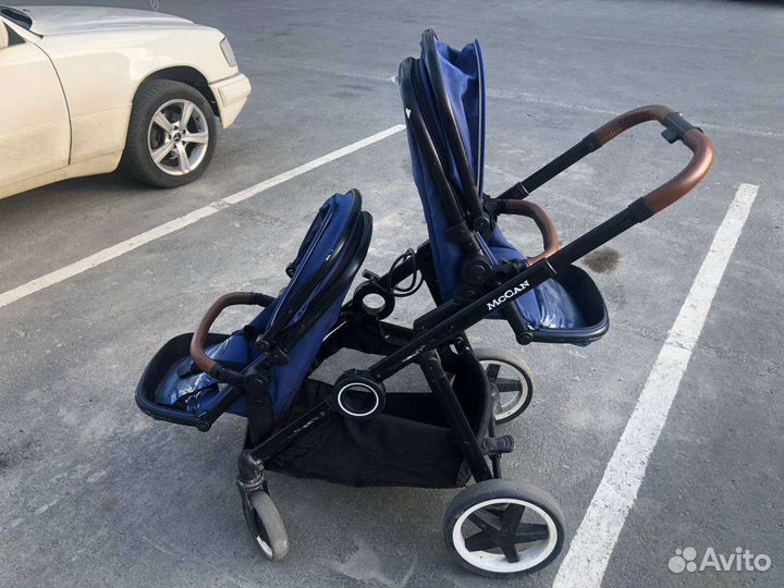 Прогулочная коляска для двойни бу