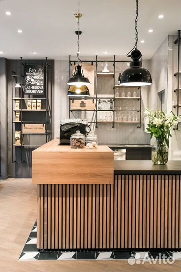 Витрина и оборудование для пекарни, кафе, бара