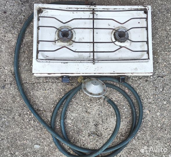 Газовая плита с редуктором и шлангом, походная
