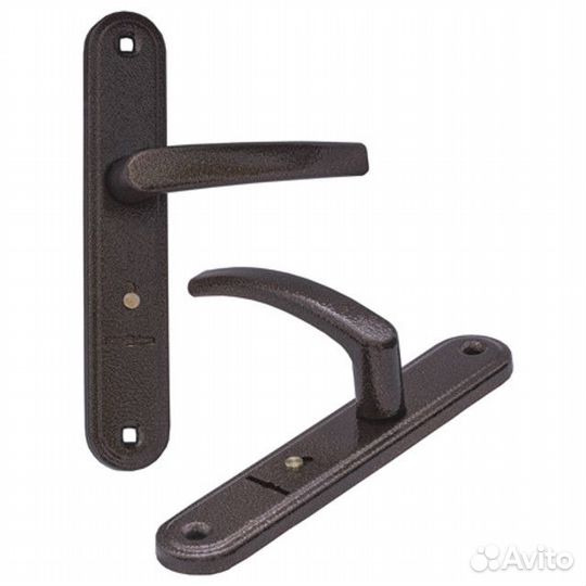 Ручка дверная на планке гардиан 4131 Вега 77мм чер