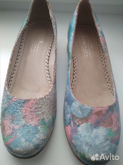Туфли балетки женские 37 размер новые натур. кожа